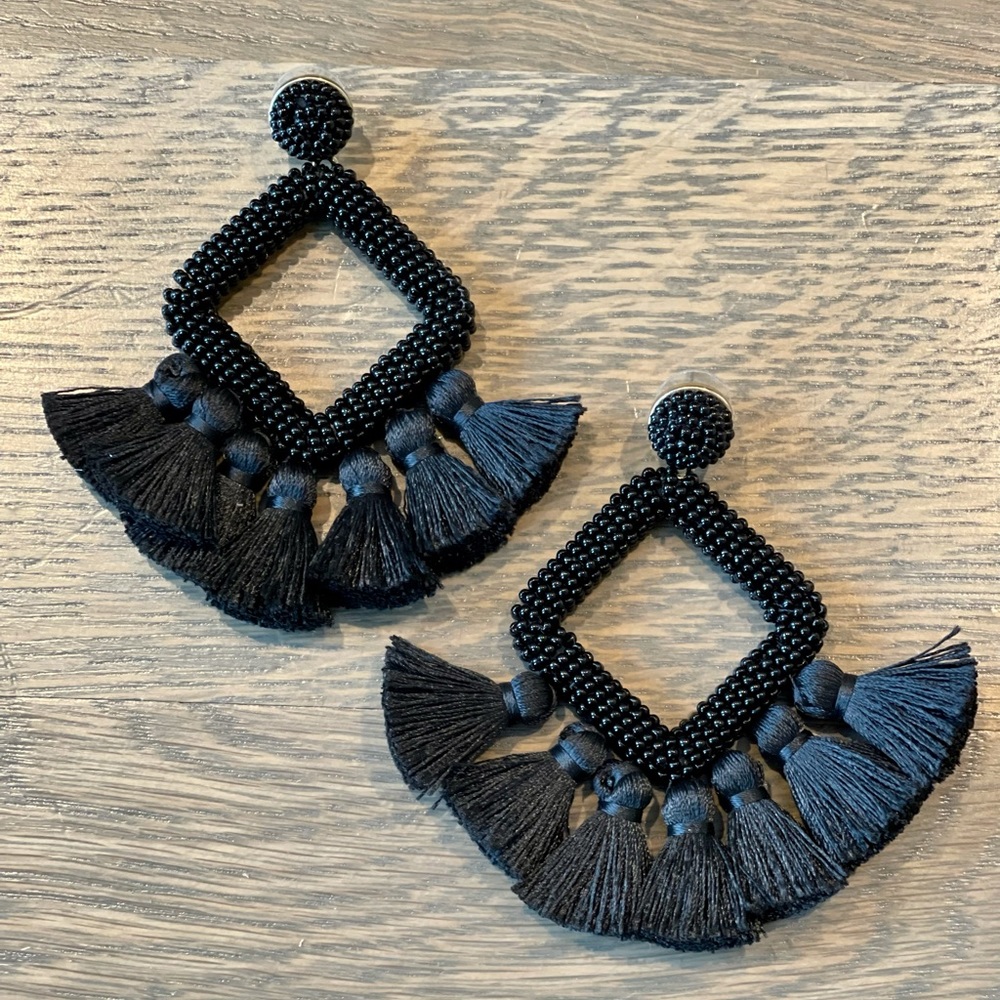 BAUBLEBAR LANIYAH FRINGE DROP EARRINGS